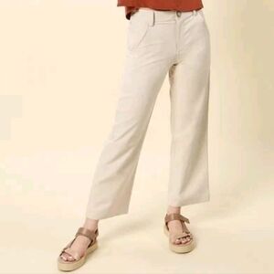 Wayre Jetsetter Stretch Wide Leg Trouser 4 Beige Travel